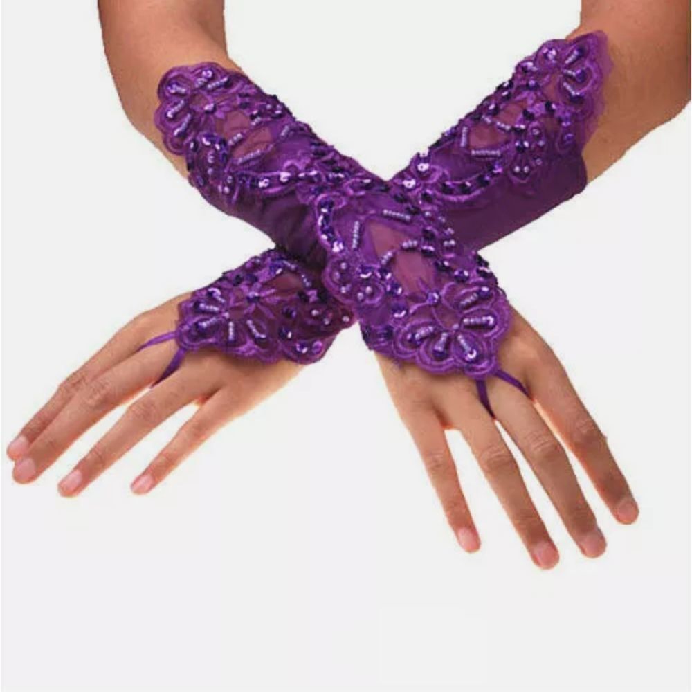 Pearl lace Bridal glove Wedding Prom Party Costume